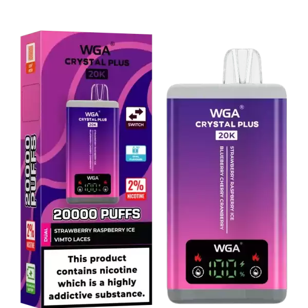 WGA Crystal Plus 20k (20000) Puffs Switchable Taste Function Dual Flavors 2% 5% Nicotine Adjustable Airflow Disposable Vape 13 WGA Crystal Plus 20k (20000) Puffs Switchable Taste Function Dual Flavors 2% 5% Nicotine Adjustable Airflow Disposable Vape