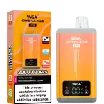 WGA Crystal Plus 20k (20000) Puffs Switchable Taste Function Dual Flavors 2% 5% Nicotine Adjustable Airflow Disposable Vape