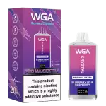 WGA Crystal Pro Max Extra 15K (15000) Puffs Adjustable Airflow 650mAh Battery Type-C Charging 20ml Capacity 2% 5% Nicotine Disposable Vape
