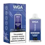 WGA Crystal Pro Max Extra 15K (15000) Puffs Adjustable Airflow 650mAh Battery Type-C Charging 20ml Capacity 2% 5% Nicotine Disposable Vape