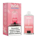 WGA Crystal Pro Max Extra 15K (15000) Puffs Adjustable Airflow 650mAh Battery Type-C Charging 20ml Capacity 2% 5% Nicotine Disposable Vape