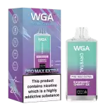 WGA Crystal Pro Max Extra 15K (15000) Puffs Adjustable Airflow 650mAh Battery Type-C Charging 20ml Capacity 2% 5% Nicotine Disposable Vape
