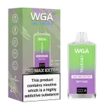 WGA Crystal Pro Max Extra 15K (15000) Puffs Adjustable Airflow 650mAh Battery Type-C Charging 20ml Capacity 2% 5% Nicotine Disposable Vape