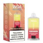 WGA Crystal Pro Max Extra 15K (15000) Puffs Adjustable Airflow 650mAh Battery Type-C Charging 20ml Capacity 2% 5% Nicotine Disposable Vape