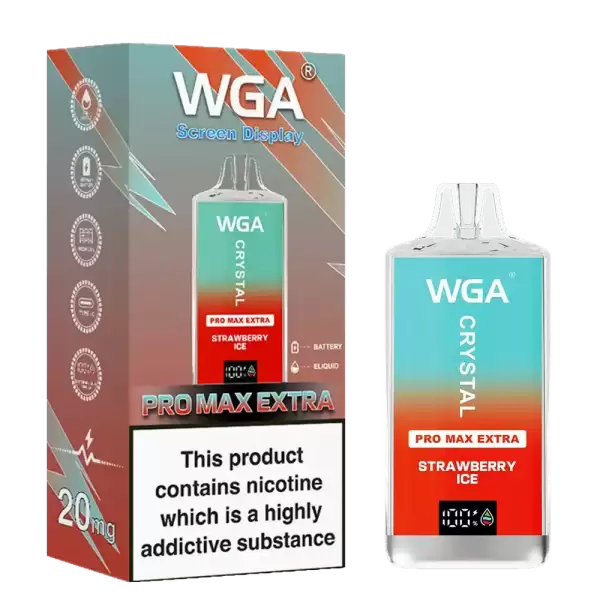 WGA Crystal Pro Max Extra 15K (15000) Puffs Adjustable Airflow 650mAh Battery Type-C Charging 20ml Capacity 2% 5% Nicotine Disposable Vape 20 WGA Crystal Pro Max Extra 15K (15000) Puffs Adjustable Airflow 650mAh Battery Type-C Charging 20ml Capacity 2% 5% Nicotine Disposable Vape