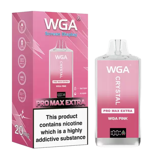 WGA Crystal Pro Max Extra 15K (15000) Puffs Adjustable Airflow 650mAh Battery Type-C Charging 20ml Capacity 2% 5% Nicotine Disposable Vape 25 WGA Crystal Pro Max Extra 15K (15000) Puffs Adjustable Airflow 650mAh Battery Type-C Charging 20ml Capacity 2% 5% Nicotine Disposable Vape