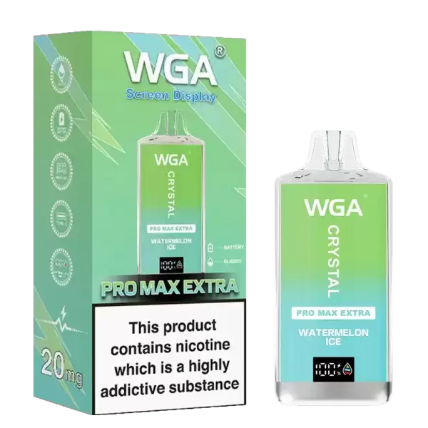 WGA Crystal Pro Max Extra 15K (15000) Puffs Adjustable Airflow 650mAh Battery Type-C Charging 20ml Capacity 2% 5% Nicotine Disposable Vape 24 WGA Crystal Pro Max Extra 15K (15000) Puffs Adjustable Airflow 650mAh Battery Type-C Charging 20ml Capacity 2% 5% Nicotine Disposable Vape